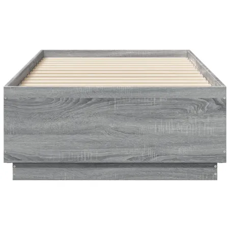 Cadre de lit sans matelas sonoma gris 90x190 cm