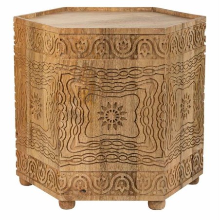 Mesa de Centro Alexandra House Living Marrón Madera de mango 45 x 41