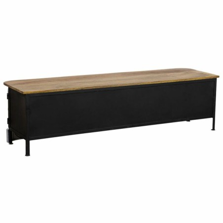 Aparador Alexandra House Living Blanco Natural Azul marino Metal Mader
