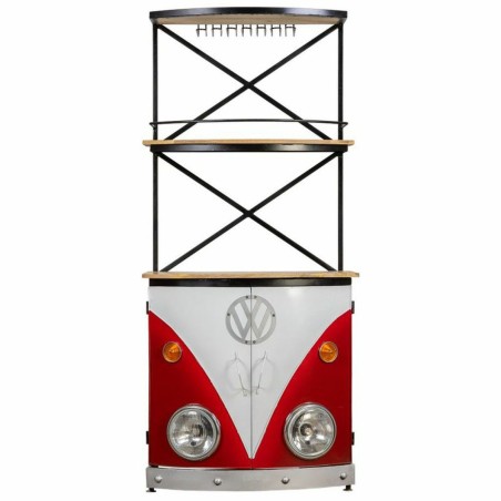 Mobile bar Alexandra House Living Bianco Naturale Blu Marino 60 x 180