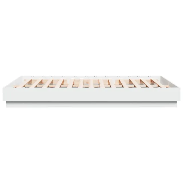 Cadre de lit sans matelas blanc 160x200 cm