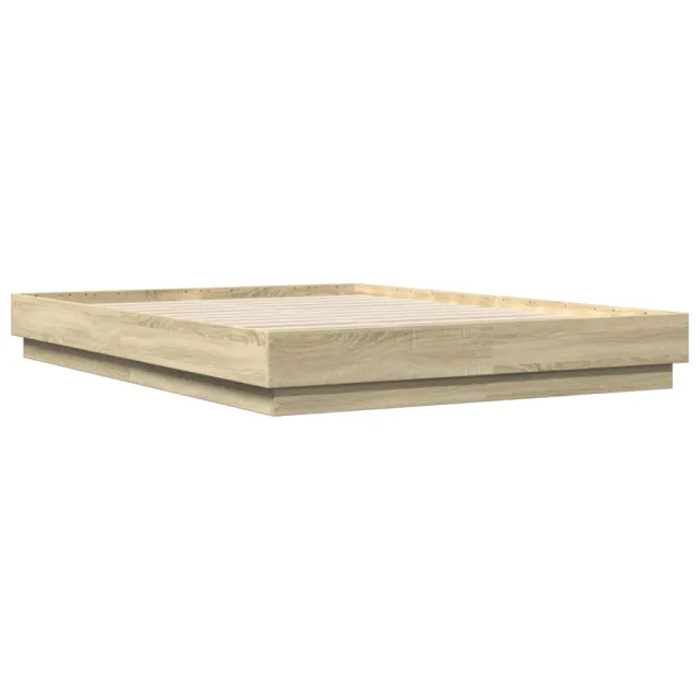 Cadre de lit sans matelas chêne sonoma 120x200 cm