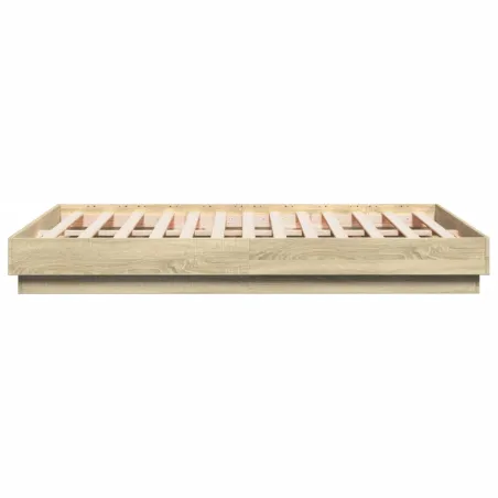 Cadre de lit sans matelas chêne sonoma 120x190 cm