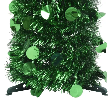 Sapin de Noël artificiel escamotable vert 180 cm PET