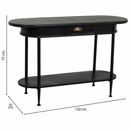 Konsolentisch mit Schubladen Alexandra House Living Schwarz 41 x 75 x
