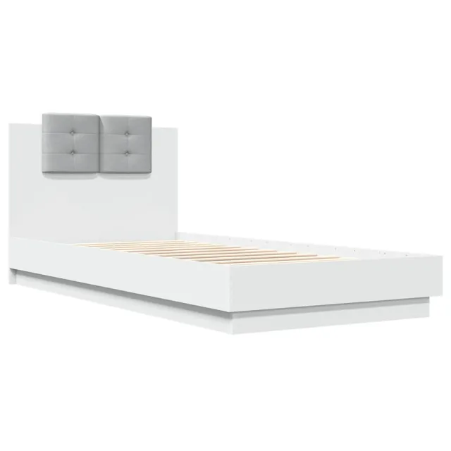 Cadre de lit sans matelas blanc 90x200 cm