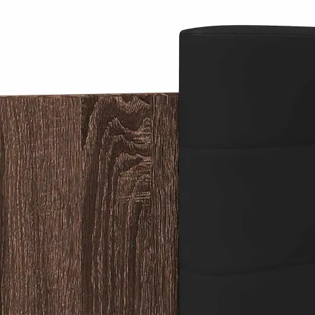 Cadre de lit sans matelas chêne marron 90x200 cm