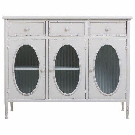 Dientafel Alexandra House Living Wit Metaal Glas 40 x 80 x 100 cm