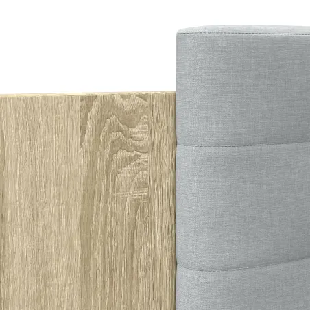 Cadre de lit sans matelas chêne sonoma 75x190 cm