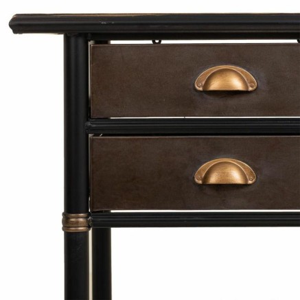 Desk Alexandra House Living Brown 55 x 75 x 122 cm 2