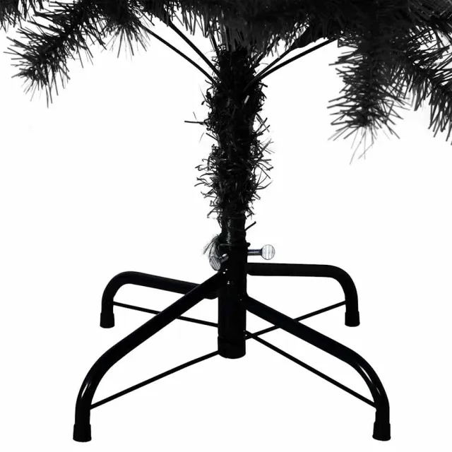 Sapin de Noël artificiel avec support noir 150 cm PVC