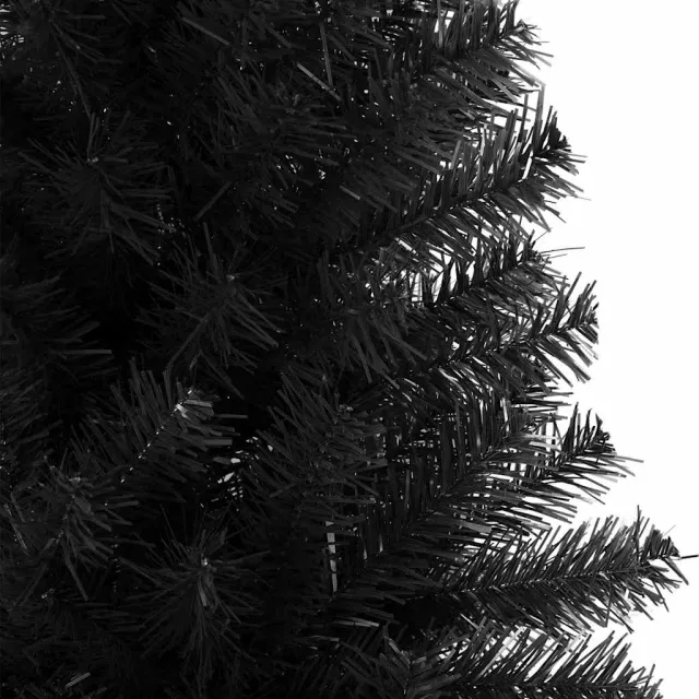 Sapin de Noël artificiel avec support noir 180 cm PVC