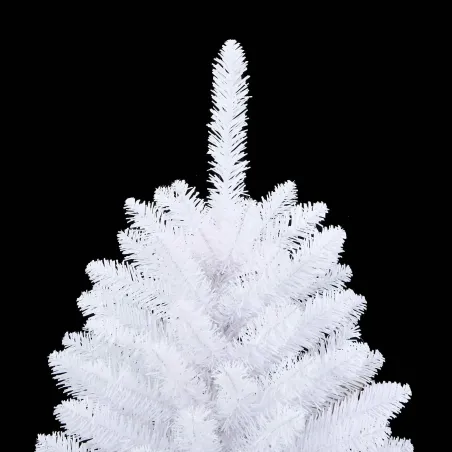 Sapin de Noël artificiel avec 150 LED Blanc 120 cm PVC et métal