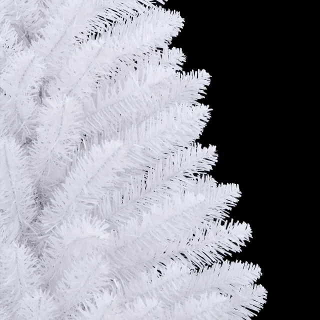 Sapin de Noël artificiel avec 150 LED Blanc 120 cm PVC et métal