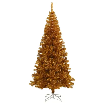 Sapin de Noël artificiel avec support Doré 180 cm PET 2