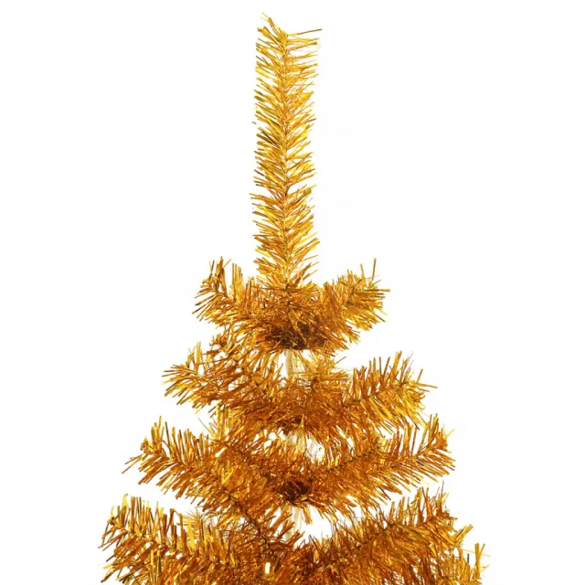 Sapin de Noël artificiel avec support Doré 180 cm PET
