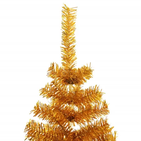 Sapin de Noël artificiel avec support Doré 180 cm PET