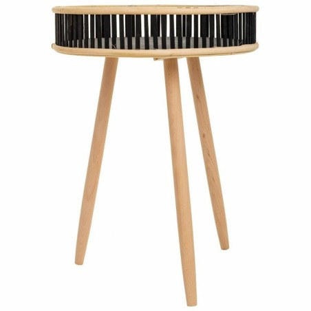 Set of 3 tables Alexandra House Living Black Wood Bamboo