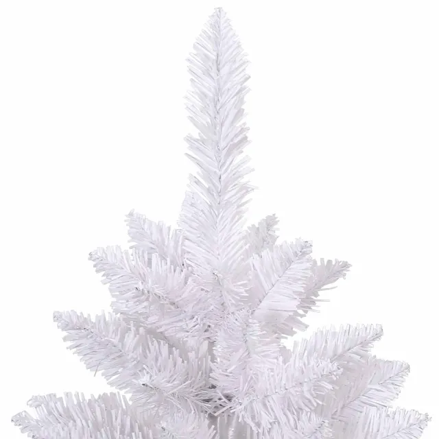 Sapin de Noël artificiel avec 300 LED Blanc 240 cm PVC et métal