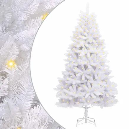 Sapin de Noël artificiel avec 300 LED Blanc 300 cm PVC et métal 2