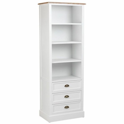 Planken Alexandra House Living Wit Bruin Zinklegering Hout MDF 40 x 18