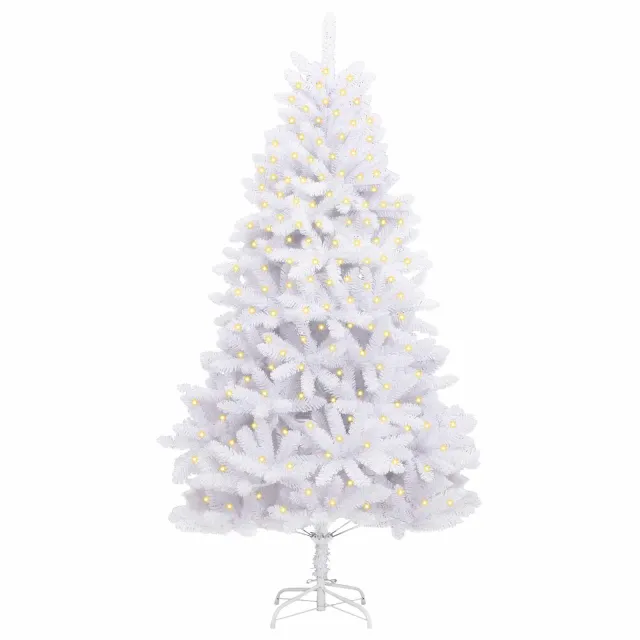 Sapin de Noël artificiel avec 300 LED Blanc 300 cm PVC et métal