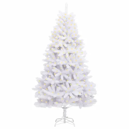 Sapin de Noël artificiel avec 300 LED Blanc 300 cm PVC et métal