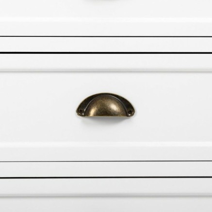 Estantería Alexandra House Living Blanco Marrón Aleación de Zinc Ma 2
