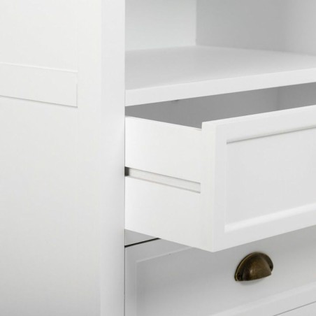 Étagère Alexandra House Living Blanc Marron Alliage de Zinc Bois MDF