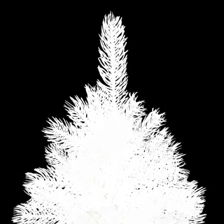 Arbre de Noël artificiel aiguilles réalistes blanc 210 cm