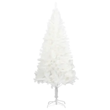 Arbre de Noël artificiel aiguilles réalistes blanc 240 cm