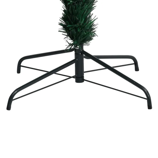 Sapin de Noël artificiel avec support vert 120 cm fibre optique