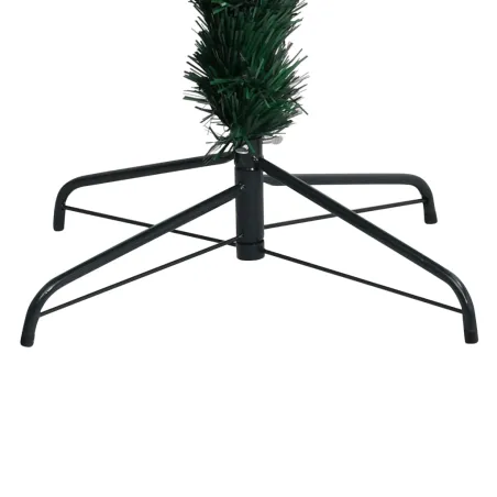 Sapin de Noël artificiel avec support vert 120 cm fibre optique