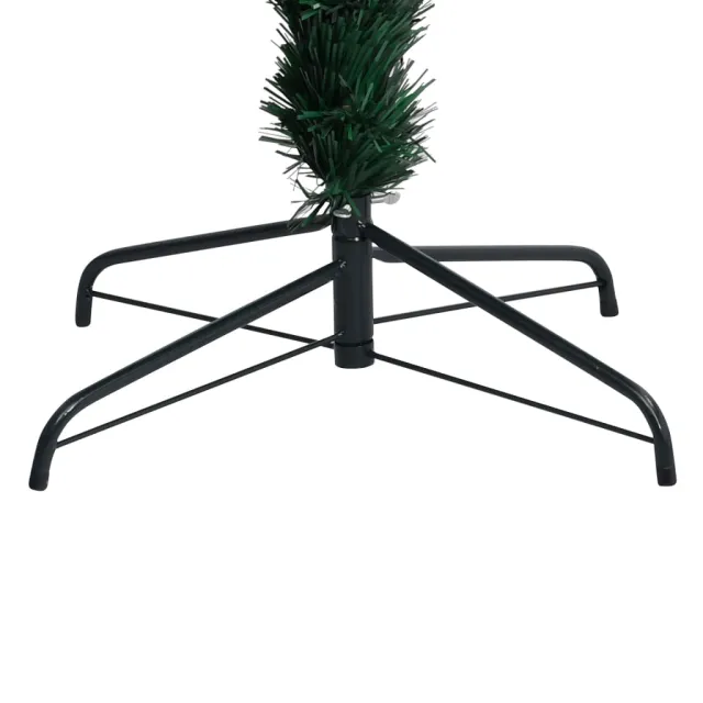 Sapin de Noël artificiel avec support vert 180 cm fibre optique