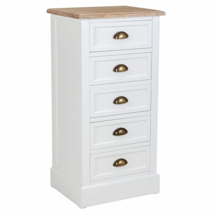 Cassettiera Alexandra House Living Naturale Legno Metallo 95 x 40 x 50