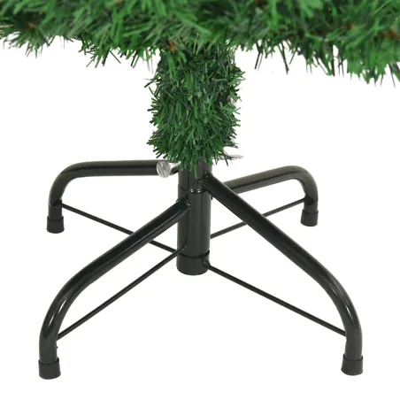 Arbre de Noël artificiel avec branches épaisses vert 150 cm PVC