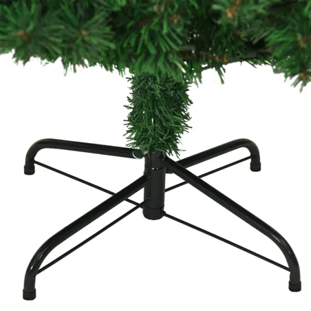 Arbre de Noël artificiel avec branches épaisses vert 240 cm PVC