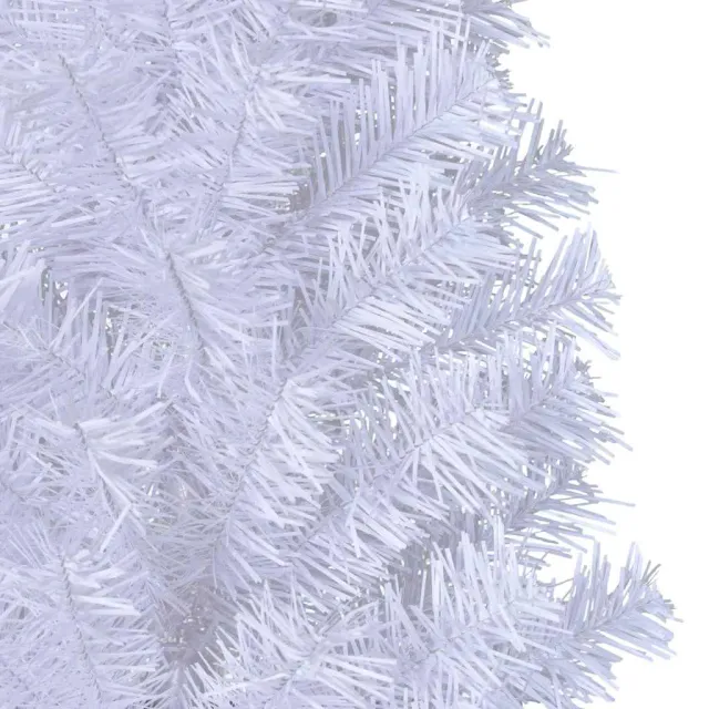 Arbre de Noël artificiel avec branches épaisses blanc 180cm PVC