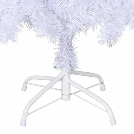 Arbre de Noël artificiel avec branches épaisses blanc 180cm PVC