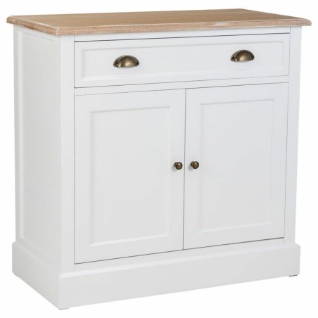 Zijtafel met lades Alexandra House Living Wit Bruin 39 x 80 x 82 cm
