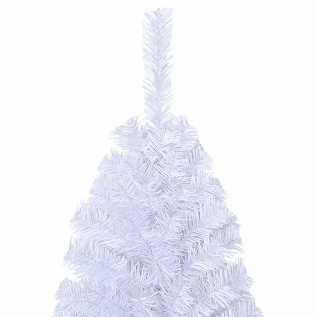Arbre de Noël artificiel avec branches épaisses blanc 210cm PVC