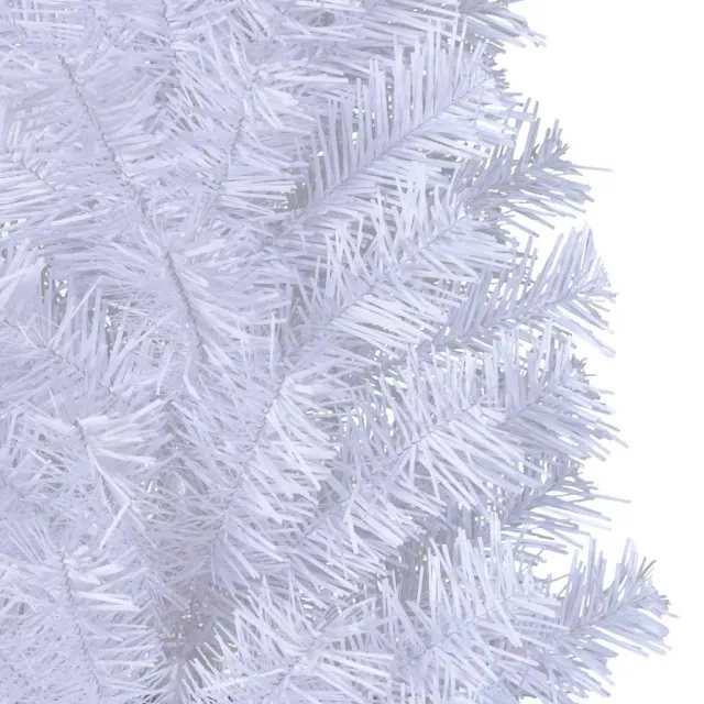 Arbre de Noël artificiel avec branches épaisses blanc 210cm PVC