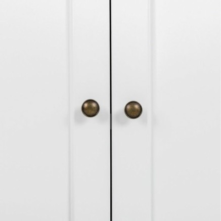 Meuble d'Entrée avec Tiroirs Alexandra House Living Blanc Marron 39 x 2