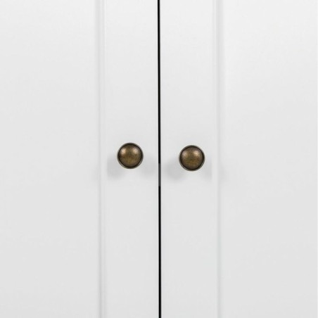 Zijtafel met lades Alexandra House Living Wit Bruin 39 x 80 x 82 cm