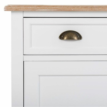 Zijtafel met lades Alexandra House Living Wit Bruin 39 x 80 x 82 cm