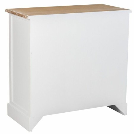 Zijtafel met lades Alexandra House Living Wit Bruin 39 x 80 x 82 cm