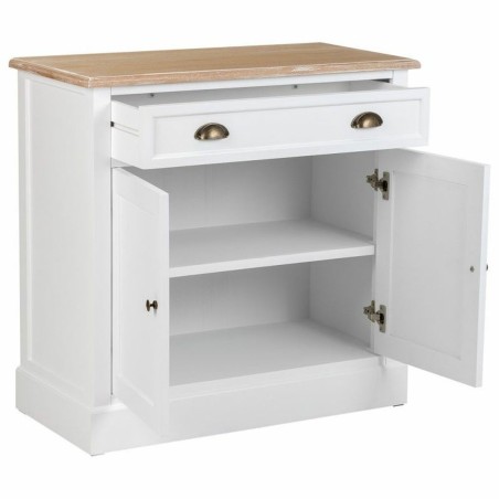 Zijtafel met lades Alexandra House Living Wit Bruin 39 x 80 x 82 cm