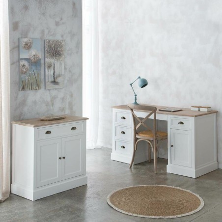 Ingresso con Cassetti Alexandra House Living Bianco Marrone 39 x 80 x