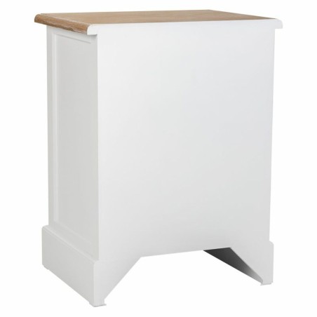 Nachttisch Alexandra House Living Weiß Braun 35 x 60 x 45 cm