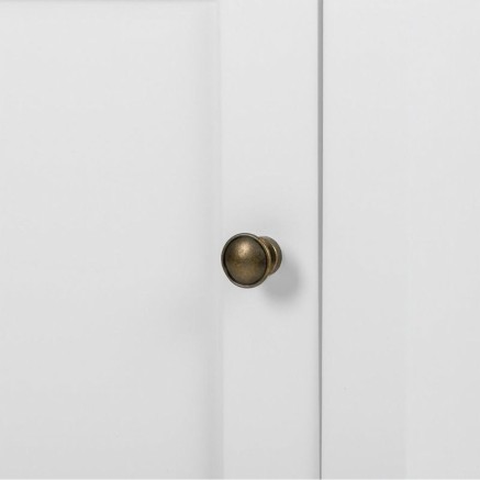 Nachtkastje Alexandra House Living Wit Bruin 35 x 63 x 41 cm 2